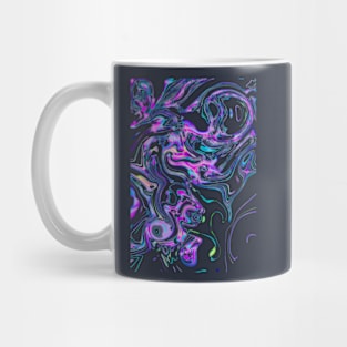 Abstract Liquid Chrome Psychedelic Pattern Festivals EDM Mug